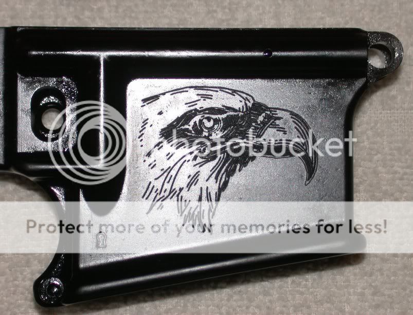 Custom engraved 80 AR15 lowers for sale.