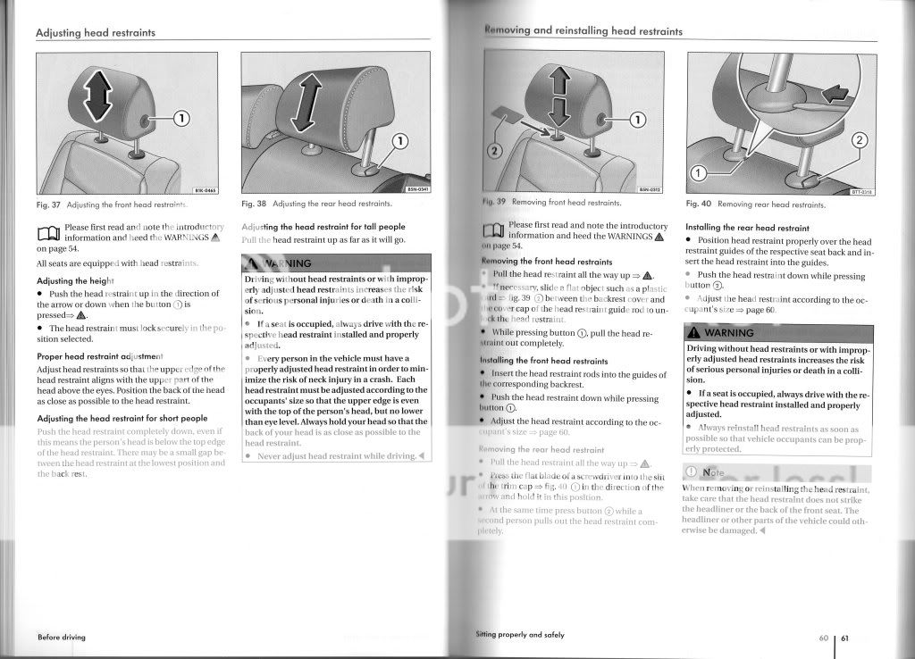 How do you remove front headrests?